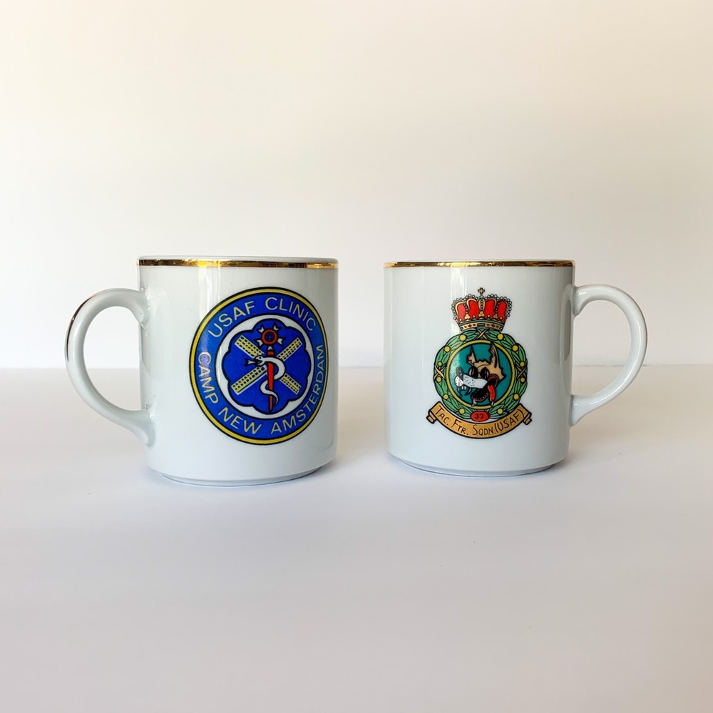 Gold Trimmed Mugs